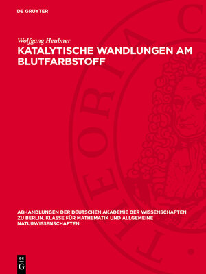cover image of Katalytische Wandlungen am Blutfarbstoff